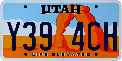 UT license plate Y394CH