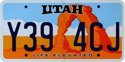 UT license plate Y394CJ