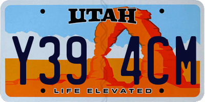 UT license plate Y394CM