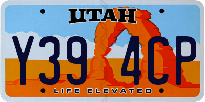 UT license plate Y394CP