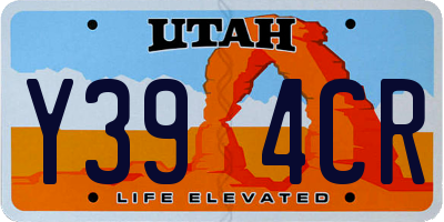 UT license plate Y394CR