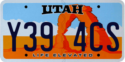 UT license plate Y394CS