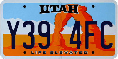 UT license plate Y394FC
