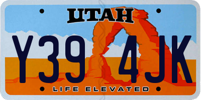 UT license plate Y394JK