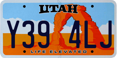 UT license plate Y394LJ