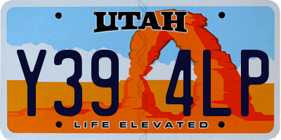 UT license plate Y394LP