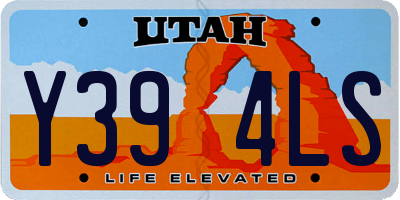 UT license plate Y394LS