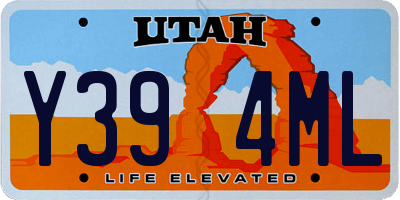 UT license plate Y394ML