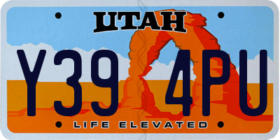 UT license plate Y394PU