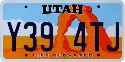 UT license plate Y394TJ