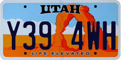 UT license plate Y394WH