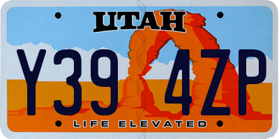 UT license plate Y394ZP