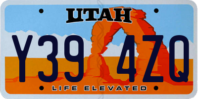 UT license plate Y394ZQ