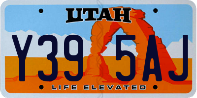 UT license plate Y395AJ