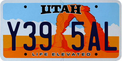 UT license plate Y395AL