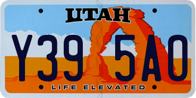 UT license plate Y395AO