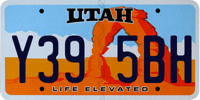 UT license plate Y395BH