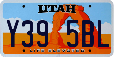 UT license plate Y395BL