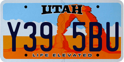 UT license plate Y395BU