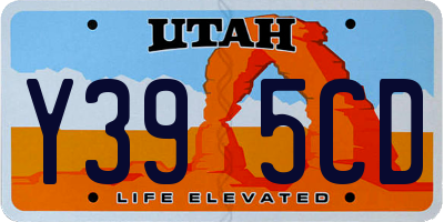 UT license plate Y395CD