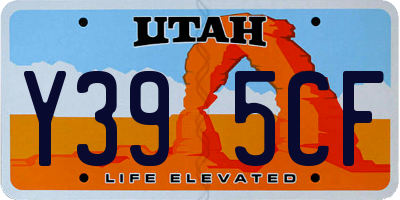 UT license plate Y395CF