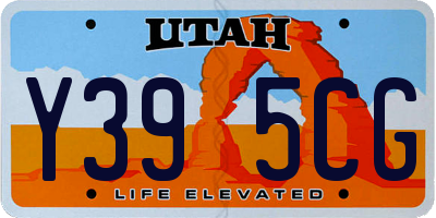 UT license plate Y395CG