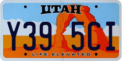UT license plate Y395CI