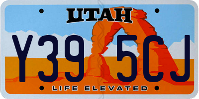 UT license plate Y395CJ