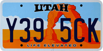 UT license plate Y395CK