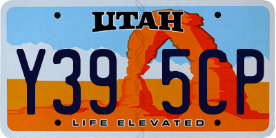 UT license plate Y395CP