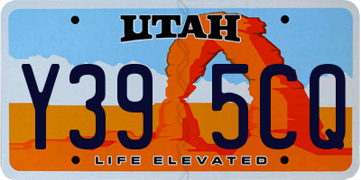 UT license plate Y395CQ