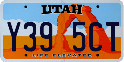UT license plate Y395CT