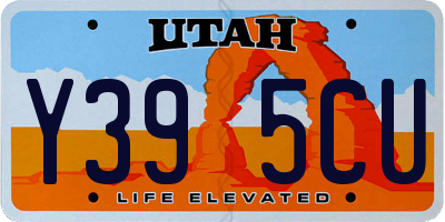 UT license plate Y395CU