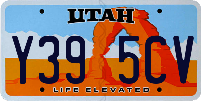 UT license plate Y395CV