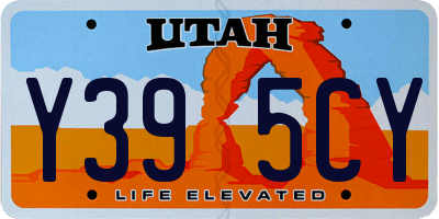 UT license plate Y395CY