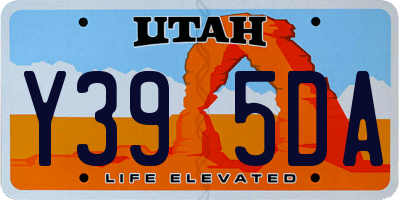 UT license plate Y395DA