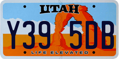 UT license plate Y395DB