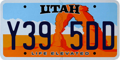 UT license plate Y395DD