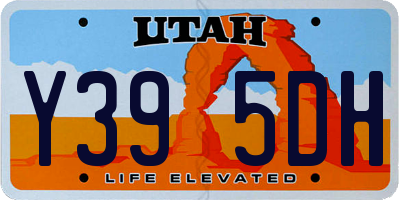 UT license plate Y395DH