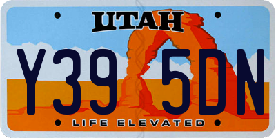 UT license plate Y395DN