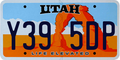 UT license plate Y395DP
