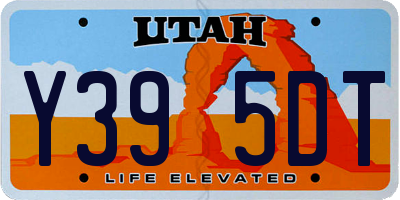 UT license plate Y395DT
