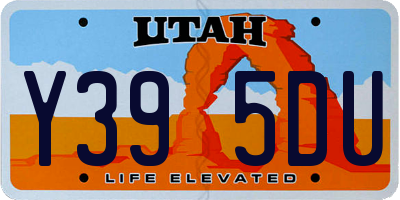 UT license plate Y395DU