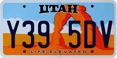 UT license plate Y395DV