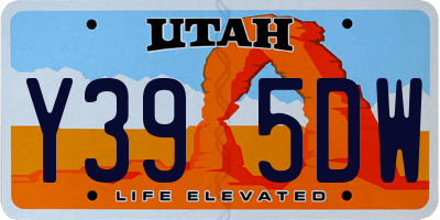 UT license plate Y395DW
