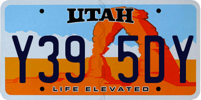 UT license plate Y395DY