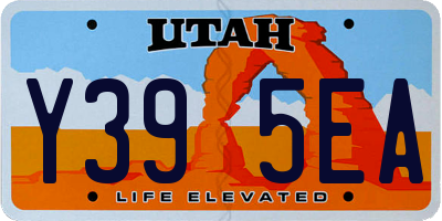 UT license plate Y395EA