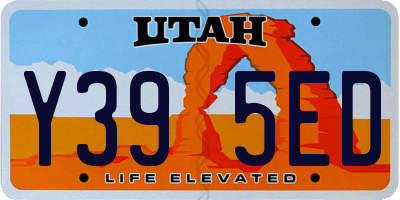 UT license plate Y395ED