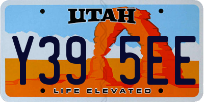 UT license plate Y395EE