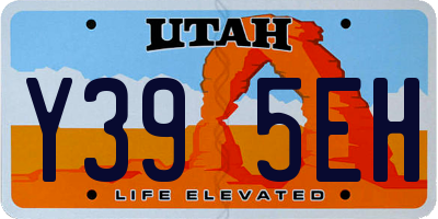UT license plate Y395EH
